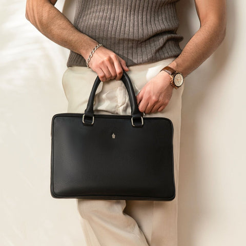 Lexor Ultra Slim Leather Laptop Sleeve for Men and Women - FountainEarth