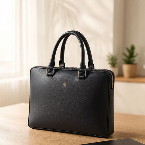 Lexor Ultra Slim Leather Laptop Sleeve for Men and Women - FountainEarth