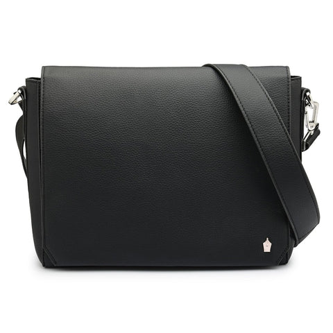 Meridian Recycled Leather Messenger Bag for Men and Women - FountainEarth