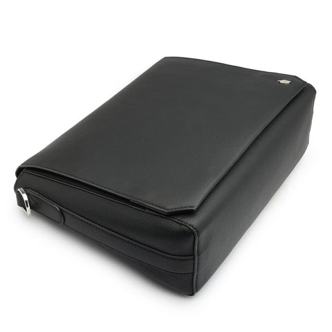 Meridian Recycled Leather Messenger Bag for Men and Women - FountainEarth