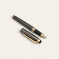 Olive Luxe Gold Brass Pen — Solid Brass, Schmidt Refill - FountainEarth