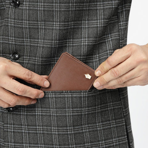 Ormee Saffiano Leather Wallet for Men - FountainEarth