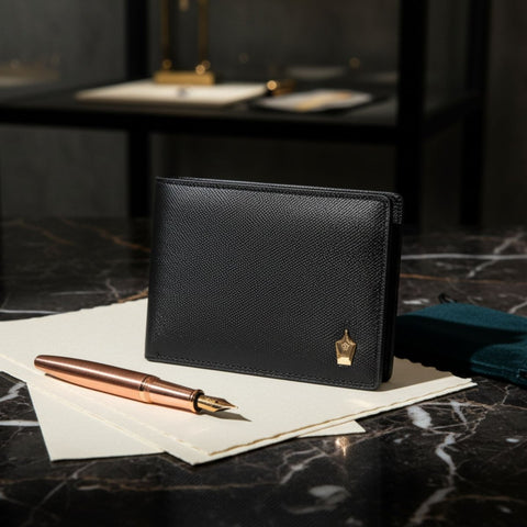 Ormee Saffiano Leather Wallet. Structured elegance for every day. - FountainEarth