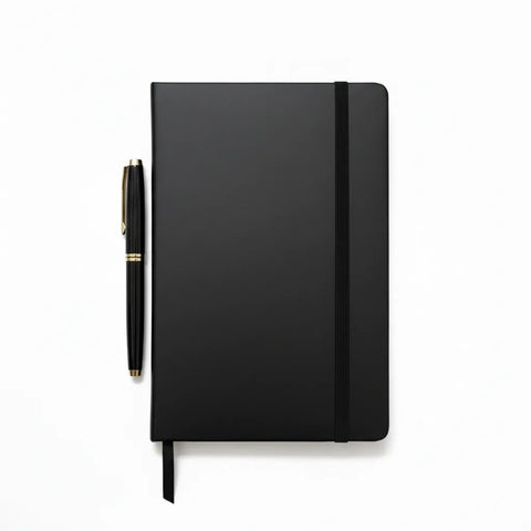 Premium A5 Diary & Metal Roller Pen Gift Set - FountainEarth