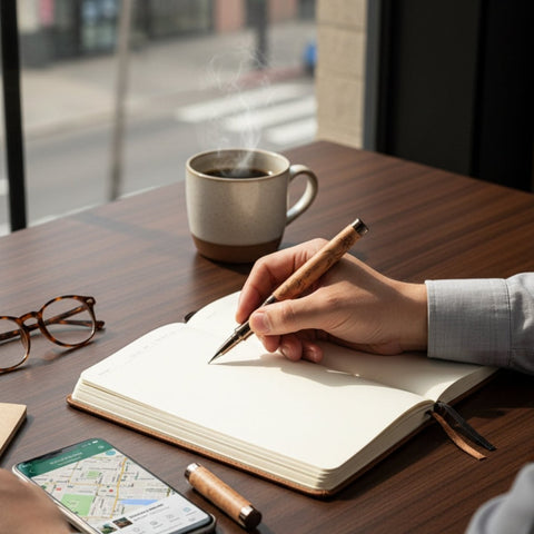 Rare Marble Finish Metal Body Roller Ball Pen - FountainEarth