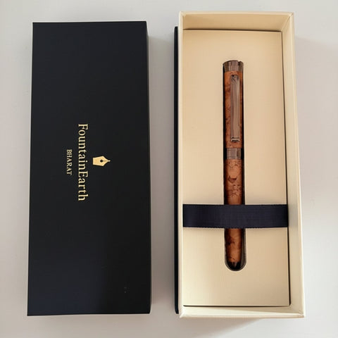 Rare Marble Finish Metal Body Roller Ball Pen - FountainEarth