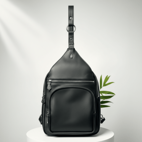 ReCraft 2 - in - 1 convertible bag in GRS - certified recycled leather - FountainEarth