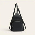 Recraft 2 - in - 1 Convertible Recycled Leather Bag — Backpack + Sling - FountainEarth