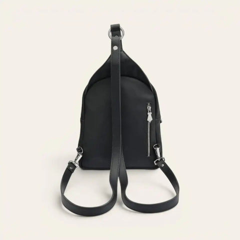 convertible backpack one strap leather Womens 7 Pocket Medium Size Tear Drop Sling Purse Shoulder Bag Stunningly durable Merrin Convertible Backpack - Taupe
