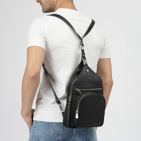 ReCraft 2 - in - 1 Convertible Recycled Leather Bag for Men and Women - FountainEarth