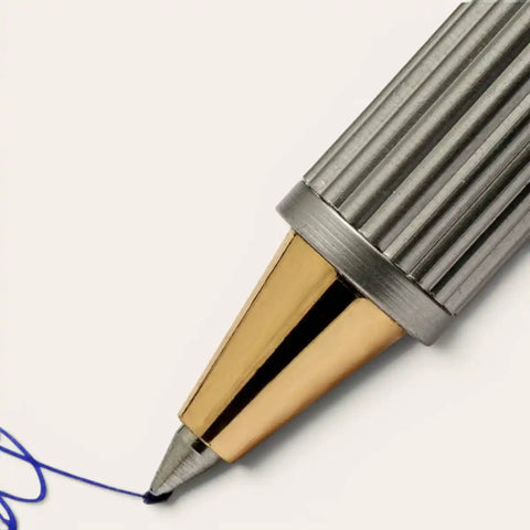 Royal Black Magnetic Brass Pen — Solid Brass, Schmidt Refill - FountainEarth