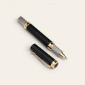 Royal Black Magnetic Brass Pen — Solid Brass, Schmidt Refill - FountainEarth