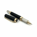 Royal Black Metal Roller Ball Pen with Magnetic Closure - FountainEarth