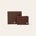 Saffiano Leather Slim Bifold Wallet for Men — 8 Cards, 1 cm Slim - FountainEarth