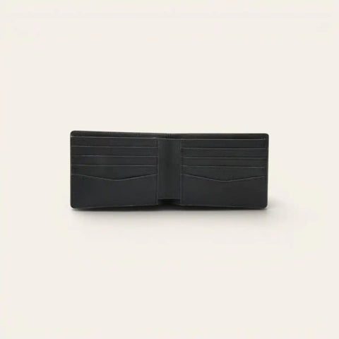 Saffiano Leather Slim Bifold Wallet for Men — 8 Cards, 1 cm Slim - FountainEarth