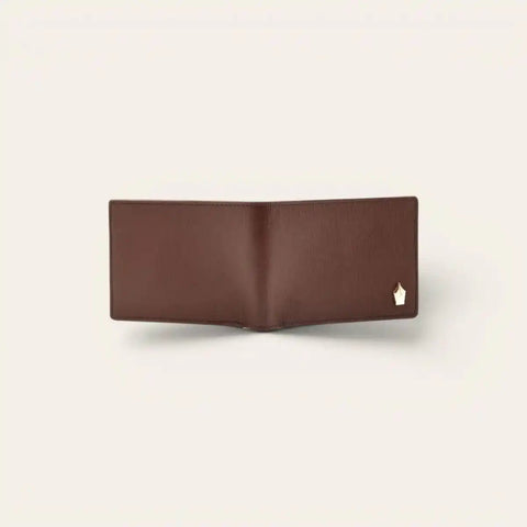 Saffiano Leather Slim Bifold Wallet for Men — 8 Cards, 1 cm Slim - FountainEarth