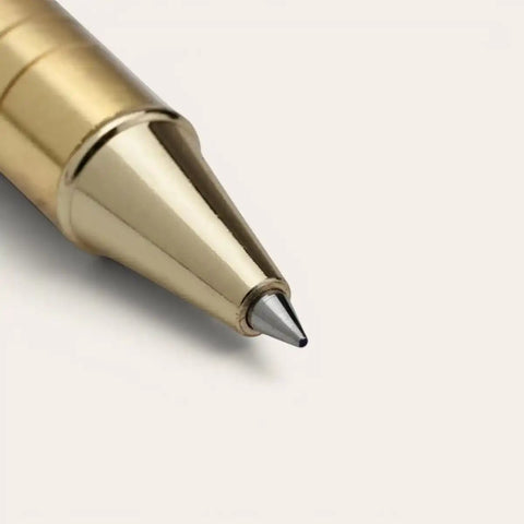 Signature Black Gold Brass Pen — Matte Black, Schmidt Refill - FountainEarth