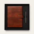 Smart Charging Diary + Brass Pen Desk Combo — Wireless + 10,000 mAh - FountainEarth