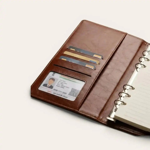 Smart Charging Diary + Brass Pen Desk Combo — Wireless + 10,000 mAh - FountainEarth