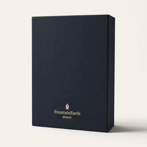 Smart Charging Diary + Gunmetal Brass Pen Desk Combo Set - FountainEarth