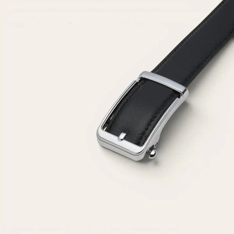 Smart Fit No - Hole Leather Belt — LWG - Certified, Locking Ratchet - FountainEarth