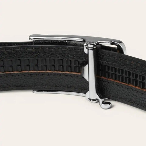 Smart Fit No - Hole Leather Belt — LWG - Certified, Locking Ratchet - FountainEarth
