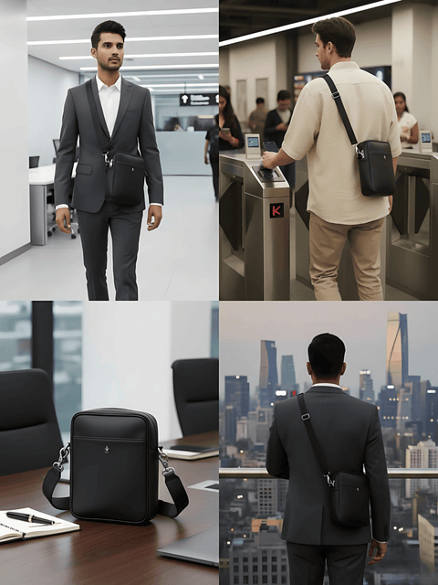 The Voyager Crossbody Travel Bag — Sustainable Luxury for Modern Journeys - FountainEarth