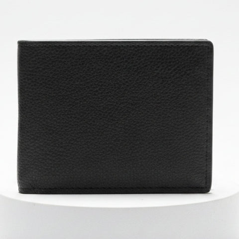Zylah Men’s Slim Bifold in LWG - Certified Natural Leather | Signature Nib Emblem - FountainEarth