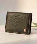 Zylah Men’s Slim Bifold in LWG - Certified Natural Leather | Signature Nib Emblem - FountainEarth